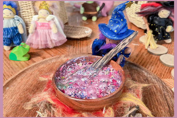 Herpurse curse DIY fizzy fantasy witch potion and magical fire pit