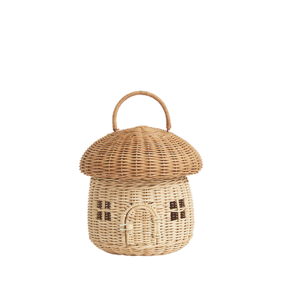 Rattan Mushroom Basket - natural