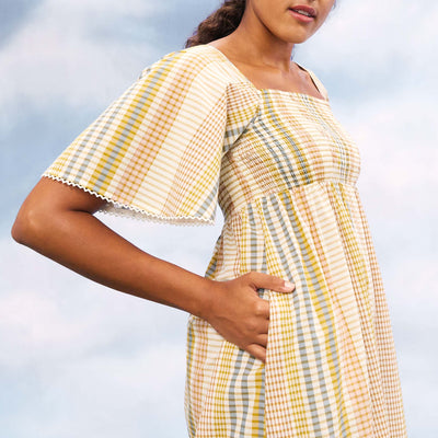Sienna Organic Cotton Maxi Dress - Horizon Stripe